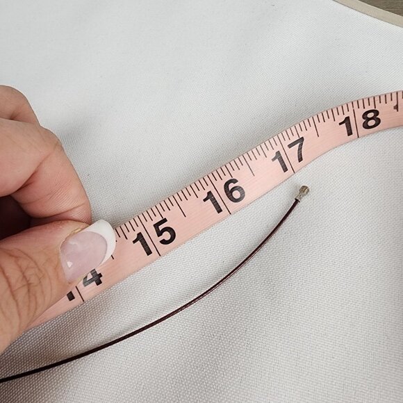 Orange Polished Natural Stone Cord Necklace - Picture 6 of 6